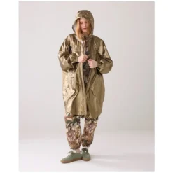 Abrigo Impermeable Metálico Oversized