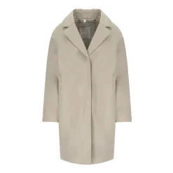 Abrigo Miranda de Algodón Beige con Cuello en V