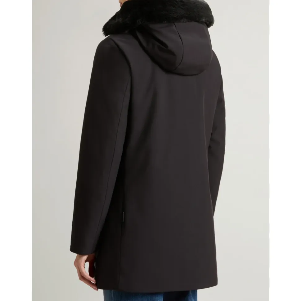 Abrigo Parka de Plumas Negro