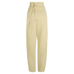 After, pantalon envolvente de lino arena-