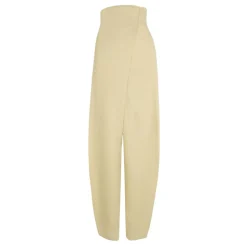 After, pantalon envolvente de lino arena-