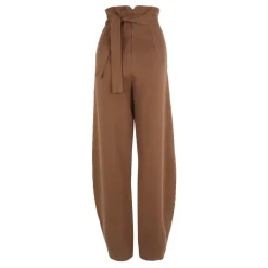 After, pantalon envolvente de lino henna-