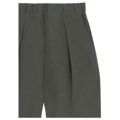 Ama, pantalon de lino y seda verde oceano-