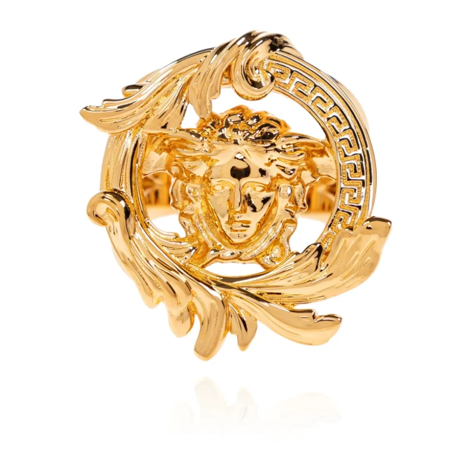 Anillo con motivo de cabeza de Medusa