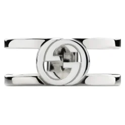 Anillo Interlocking Interlocking G en plata de ley_grande 9mm