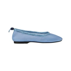 Bailarinas de cuero azul
