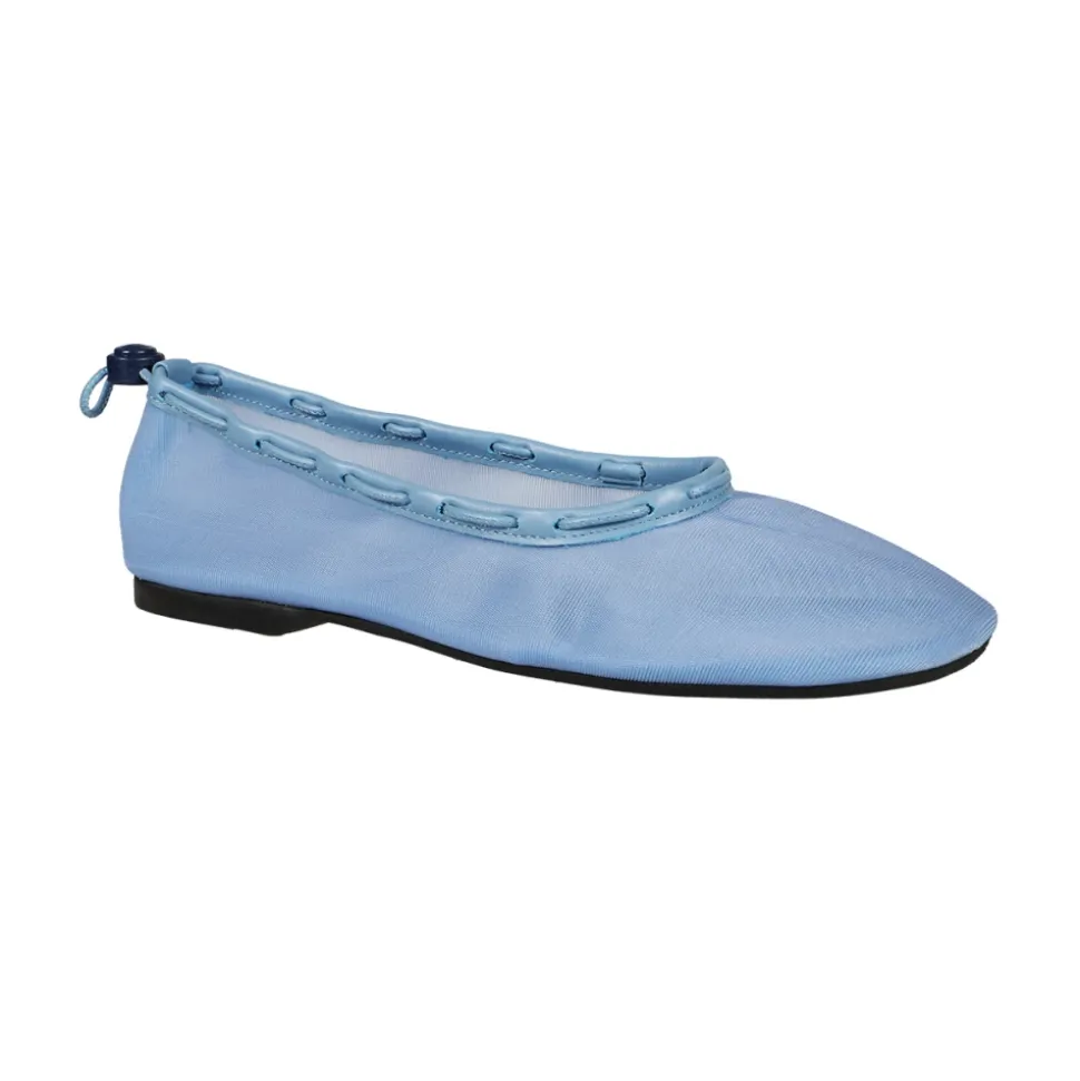Bailarinas de cuero azul
