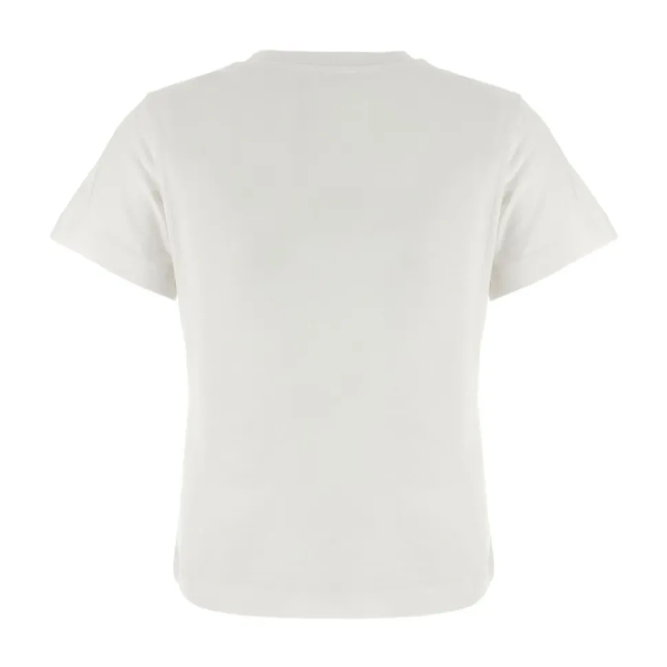 Blanco Camisetas y Polos de Seda y Nailon