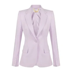 Blazer de Crepé Elástico de Doble Capa