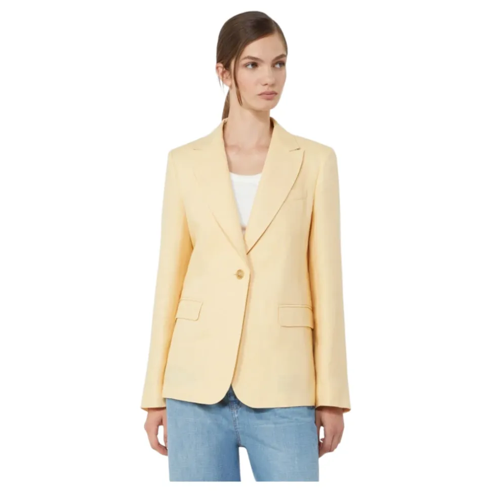 Blazer de Lino y Lona