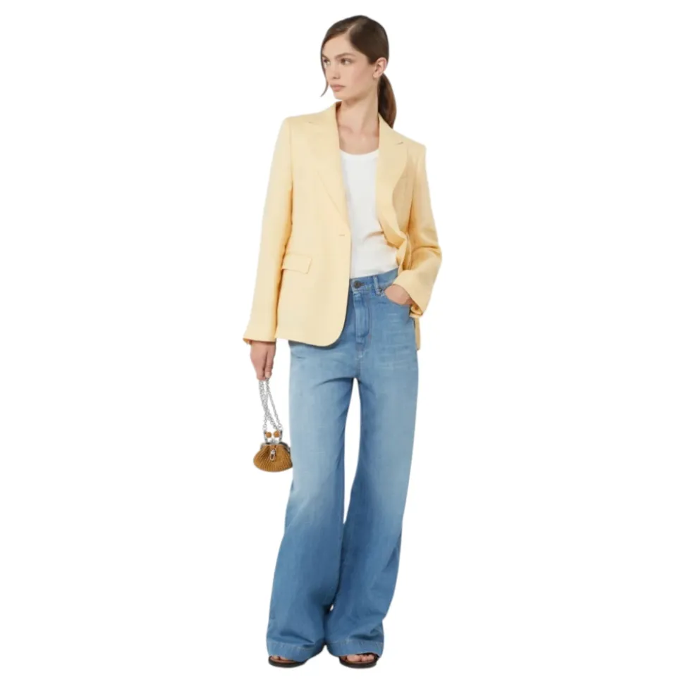Blazer de Lino y Lona