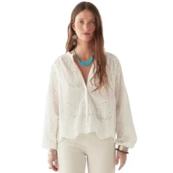 Blusa de Algodón Bordada