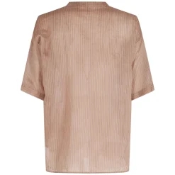 Blusa de rayas con cuello en V