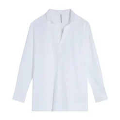 Blusa Oversize de Algodón con Cuello en V