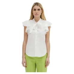 Blusa Romántica de Algodón sin Mangas