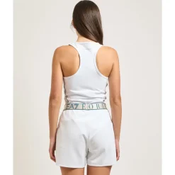Body con banda de la marca y logo en el pecho