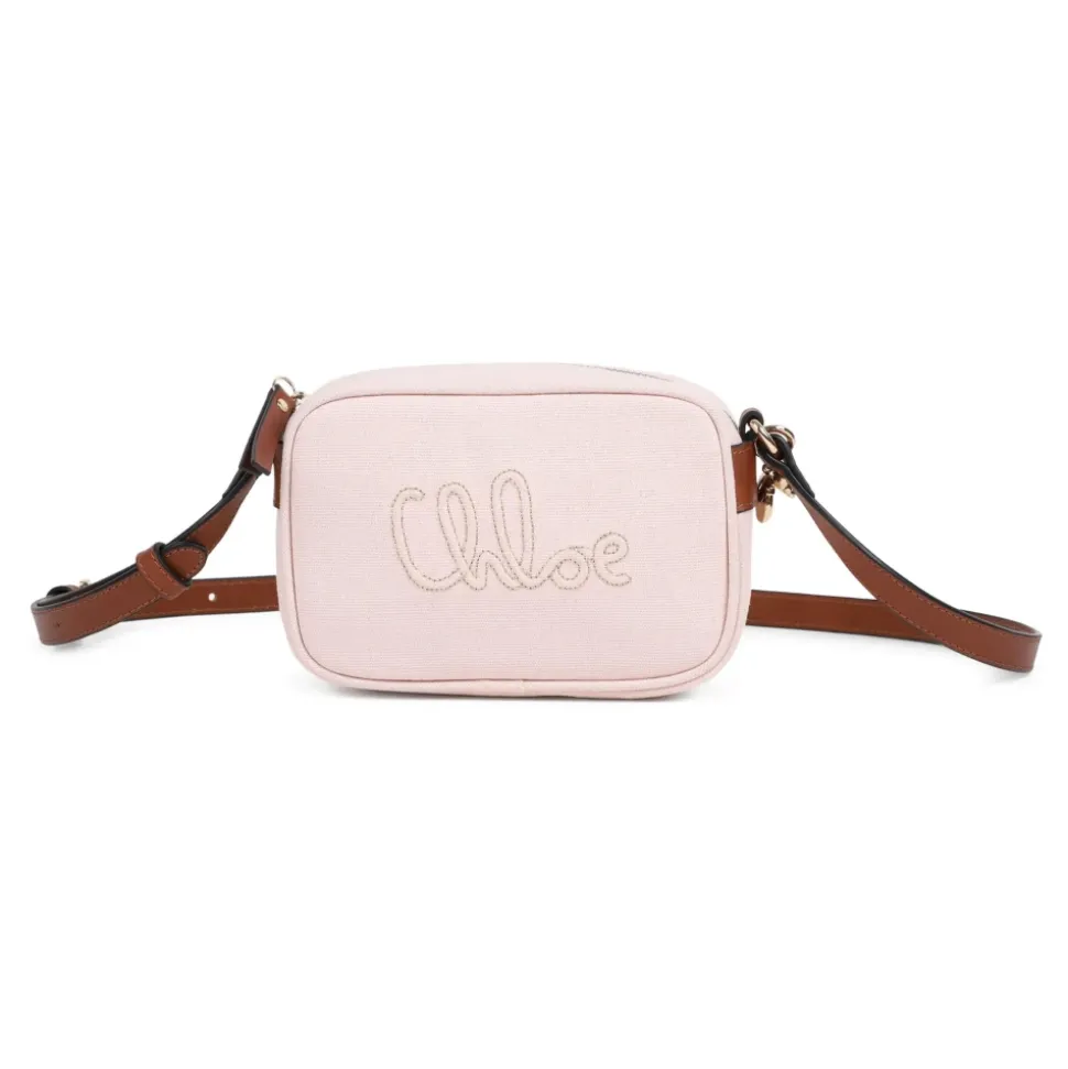 Bolso bandolera con logo bordado