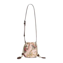 Bolso Bucket con Estampado Floral Frondoso