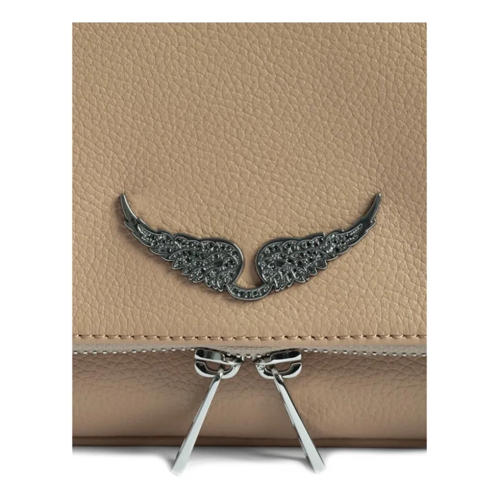 Bolso Clutch Rock de Cuero Graneado