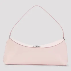 Bolso de Cuero Rosa y Morado para Mujer