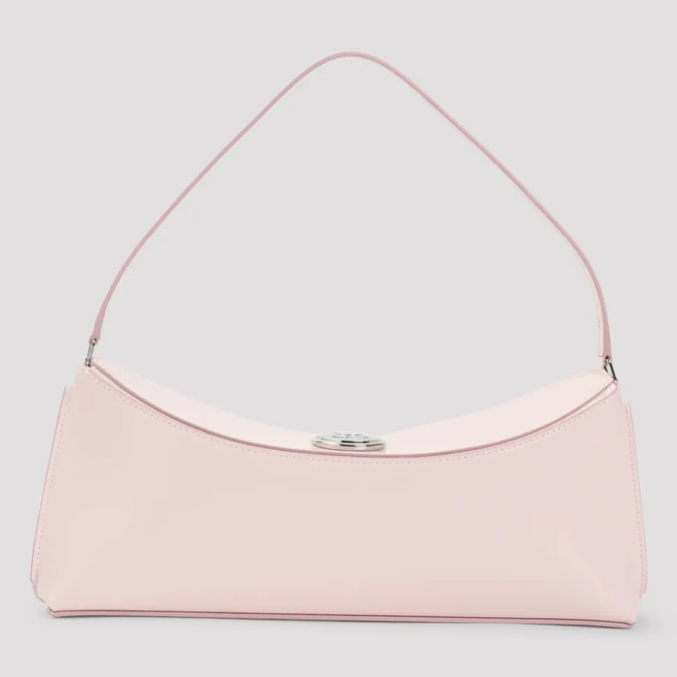 Bolso de Cuero Rosa y Morado para Mujer