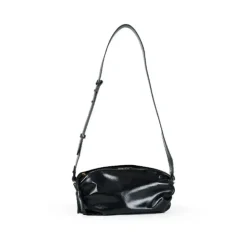 Bolso de mano de piel lisa brillante