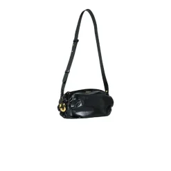 Bolso de mano de piel lisa brillante