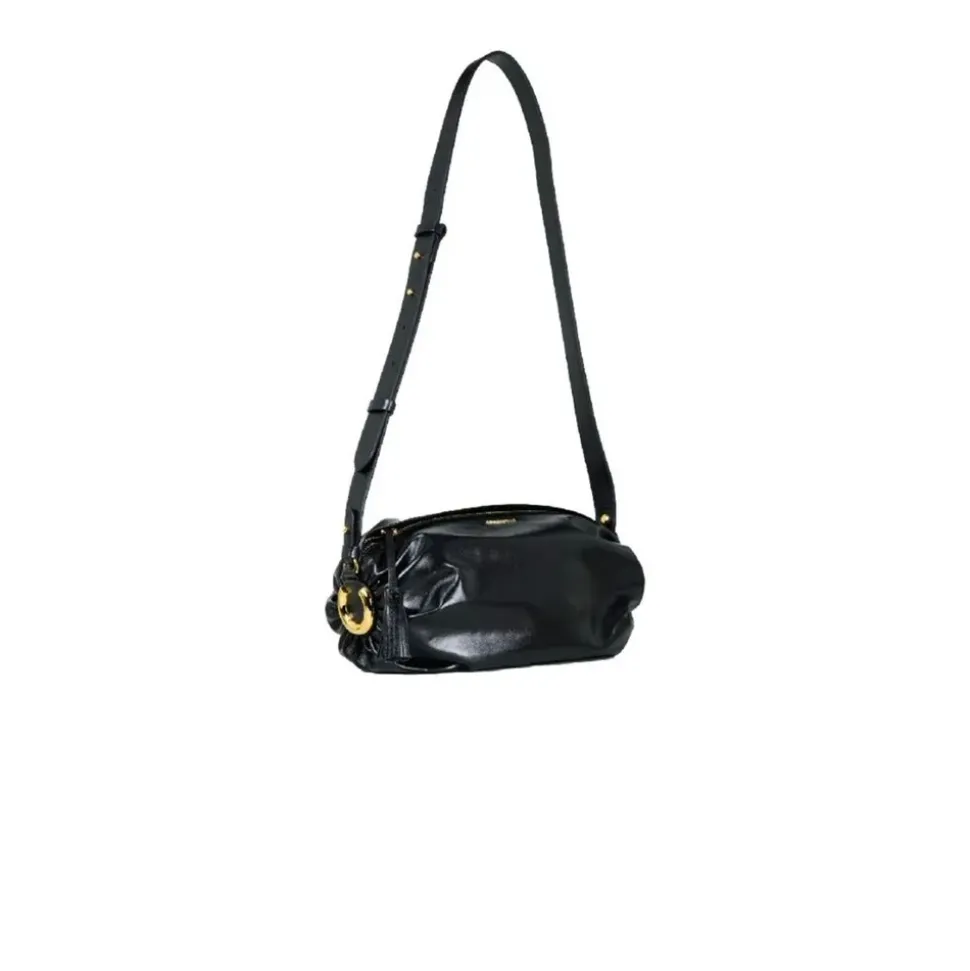 Bolso de mano de piel lisa brillante