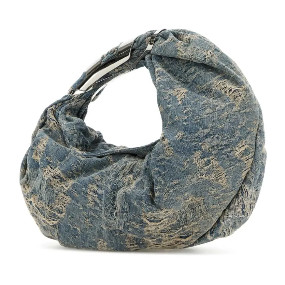 Bolso Hobo de Compras de Denim