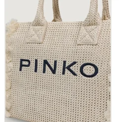 Bolso Tote con Efecto Rafia
