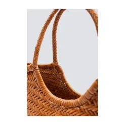 Bolso Tote de Cuero Tejido a Mano