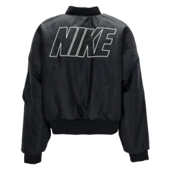 Bomber Reversible de Piel Sintética Negro