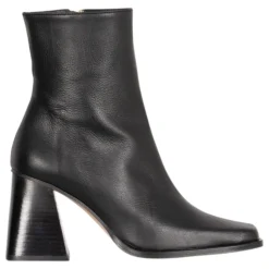 Bota de Cuero Bicolor - Piedra Beige Negro