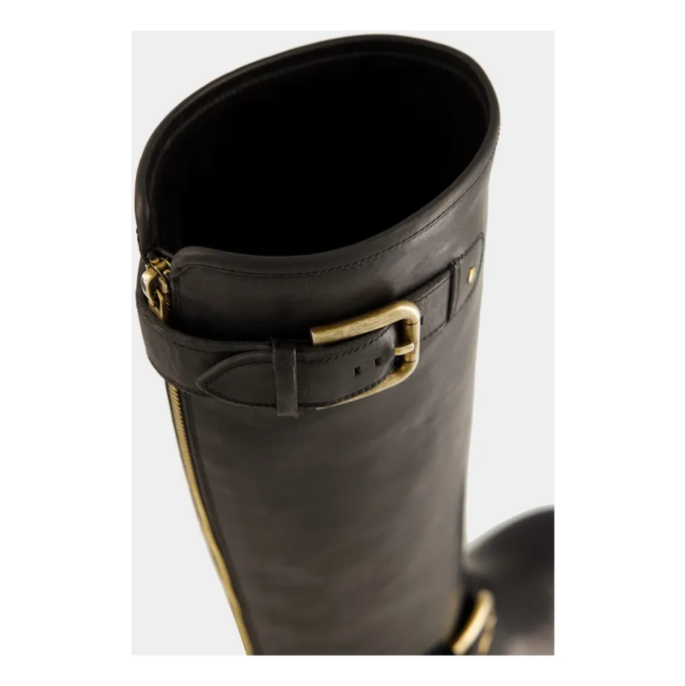 Botas Biker de Piel de Becerro