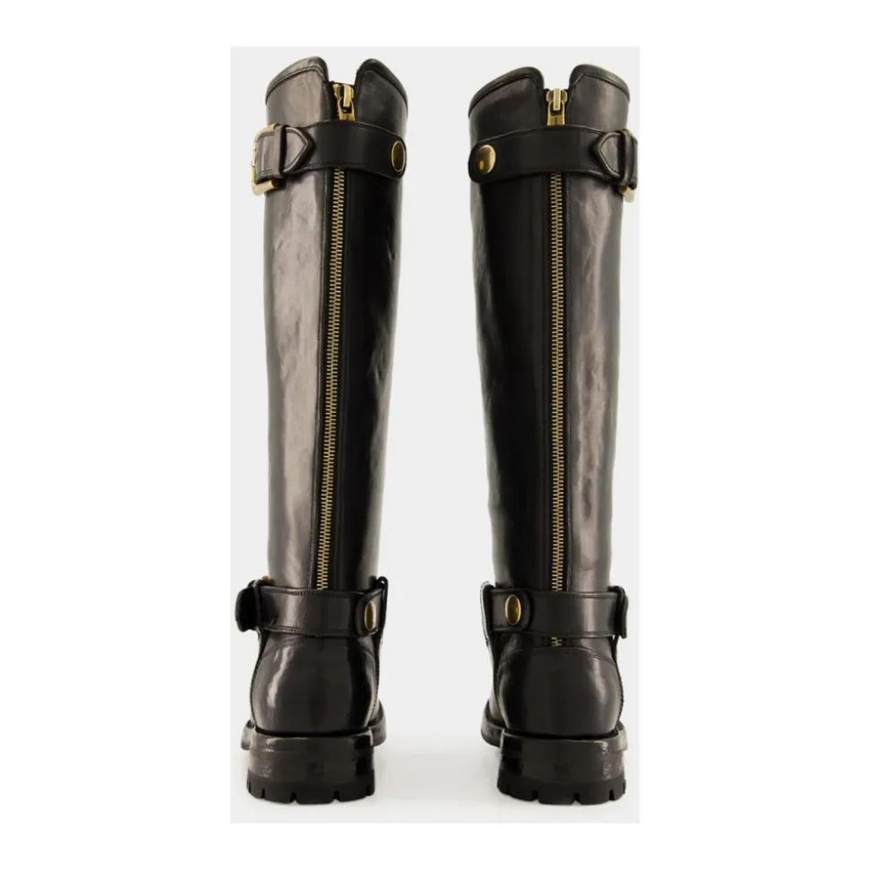Botas Biker de Piel de Becerro