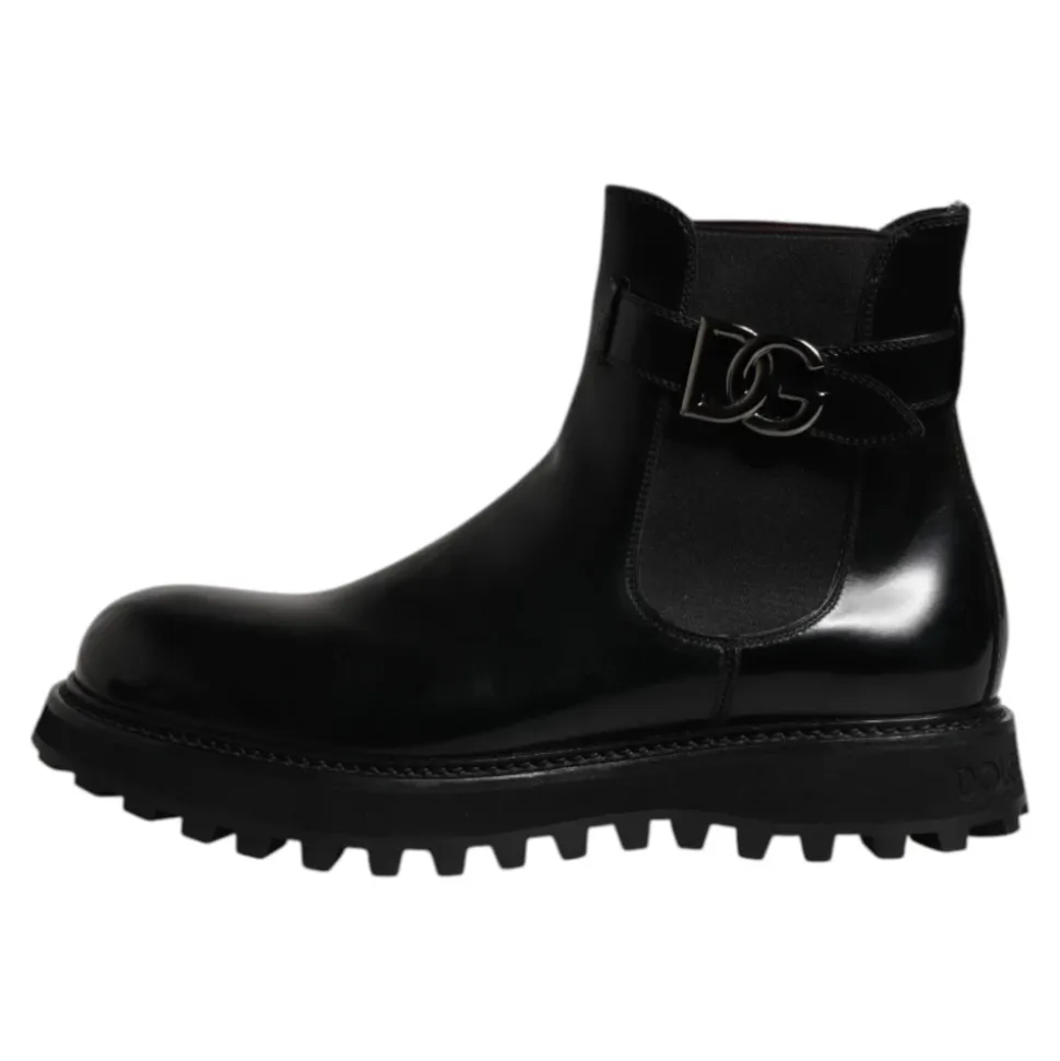 Botas Chelsea con cinturón y logo