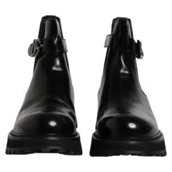 Botas Chelsea con cinturón y logo