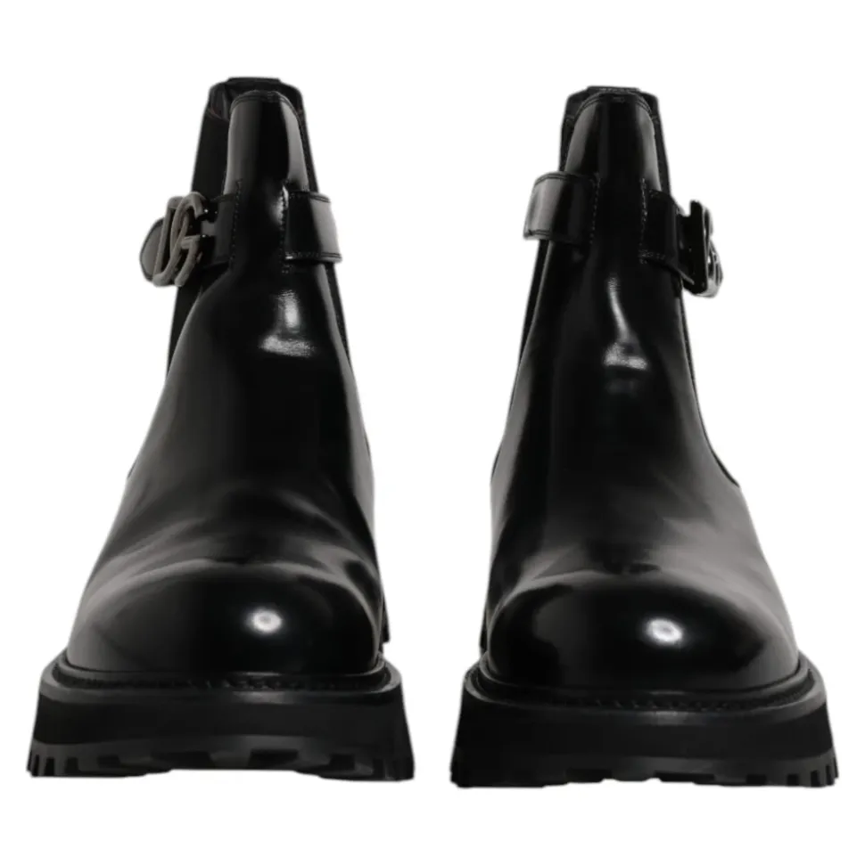 Botas Chelsea con cinturón y logo