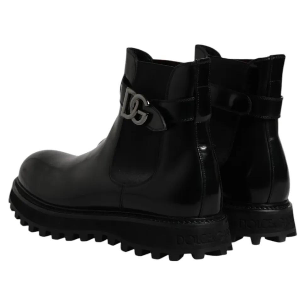 Botas Chelsea con cinturón y logo