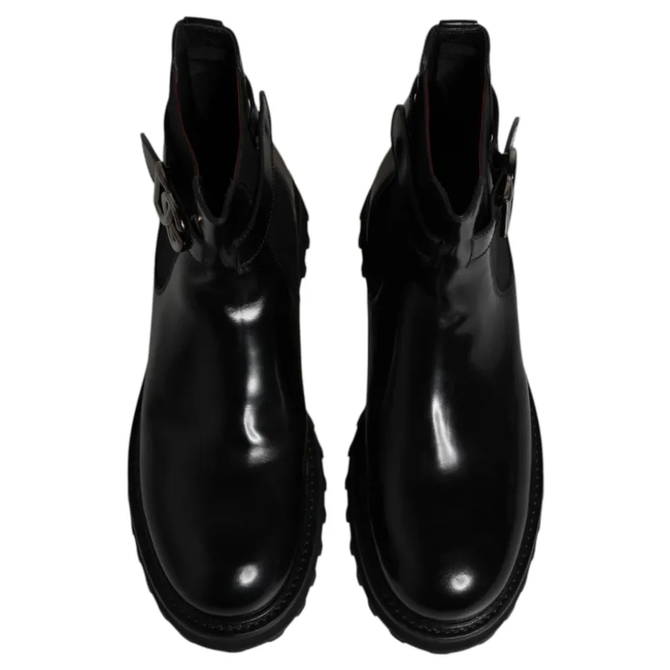 Botas Chelsea con cinturón y logo