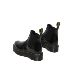 Botas Chelsea con Plataforma de Piel Lisa 2976
