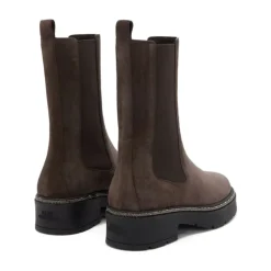 Botas Chelsea de cuero con adornos