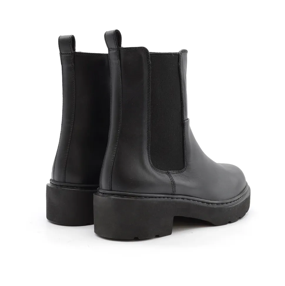 Botas Chelsea de Cuero Negro