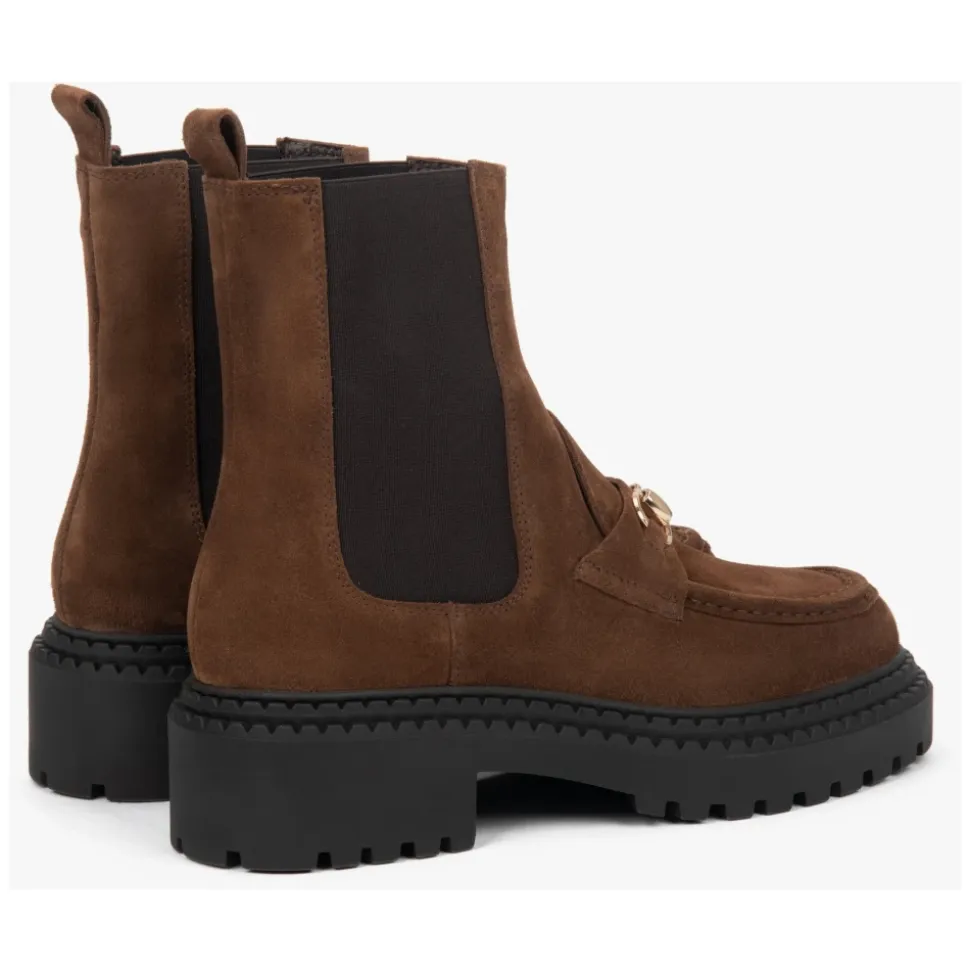 Botas Chelsea de Velour Italiano