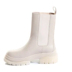 Botas Chelsea, Modelo de Cuero Blanco