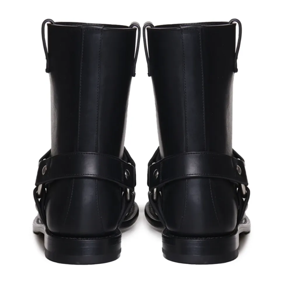 Botas de Cuero Negras