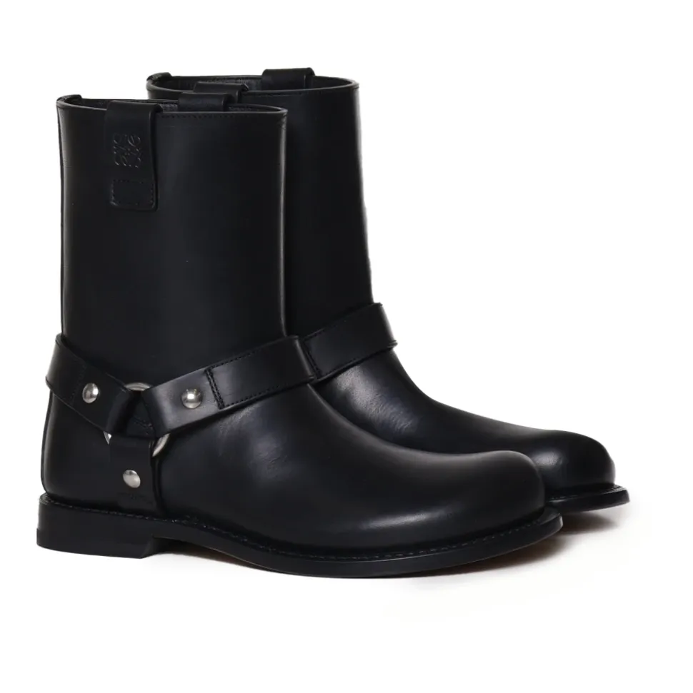 Botas de Cuero Negras