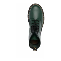 Botas de Cuero Verde Bosque con Cordones