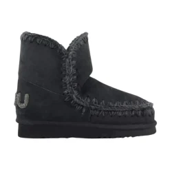 Botas esquimales negras con logo brillante
