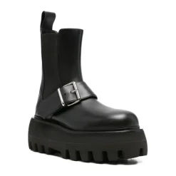 Botas Negras de Seda y Nailon